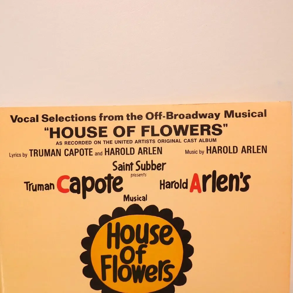 House of Flowers Vocal Selections Songbook Truman Capote 1968 Harwin Musical
